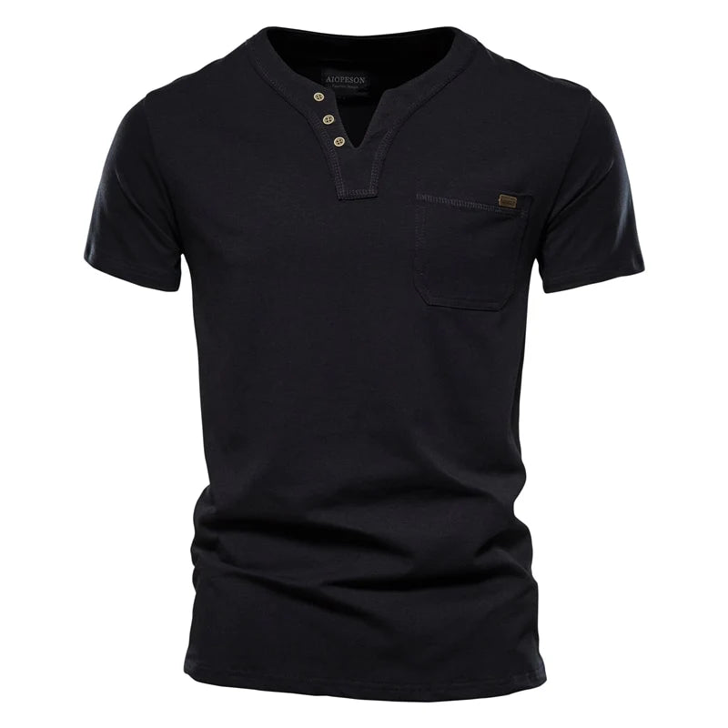 Camiseta Masculina Básica Gola V