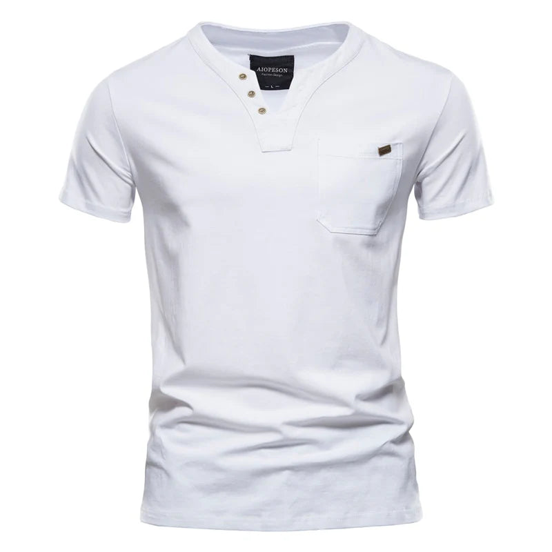 Camiseta Masculina Básica Gola V