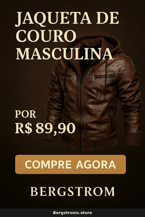 Jaqueta de Couro Masculina - Jones Carter